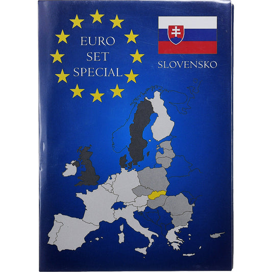 Slovensko, 
  
  Set 1 ct. - 2 eurá, 
  
  2002