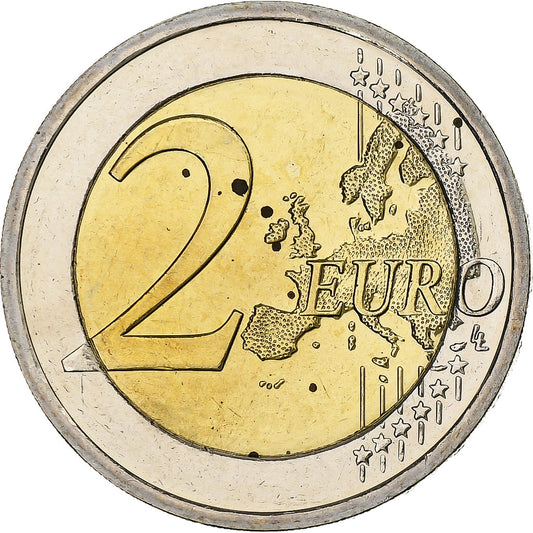 Slovensko, 
  
  2 eurá, 
  
  Union économique et monétaire
