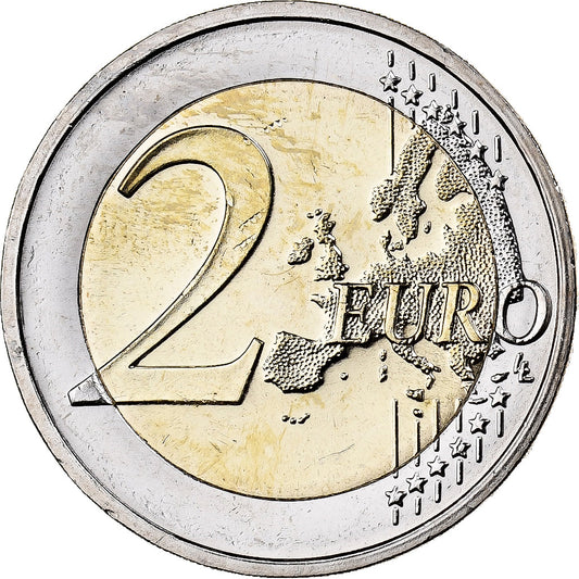 NEMECKO - FEDERÁLNA REPUBLIKA, 
  
  2 eurá, 
  
  Zafarbené