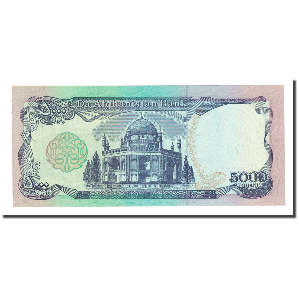 bankovka, 
  
  Afganistan, 
  
  5000 Afgancov