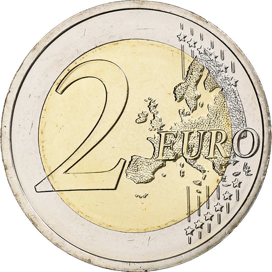 Slovensko, 
  
  2 eurá, 
  
  25. výročie République