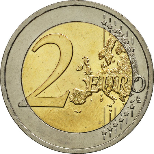 Rakúsko, 
  
  2 eurá, 
  
  10 rokov euro