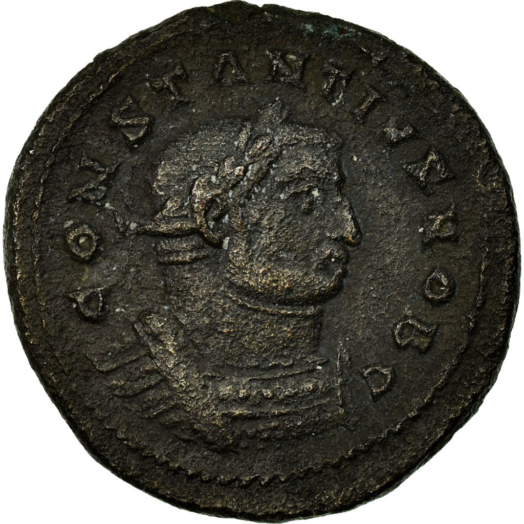 minca, 
  
  Constantius I. 
  
  Follis