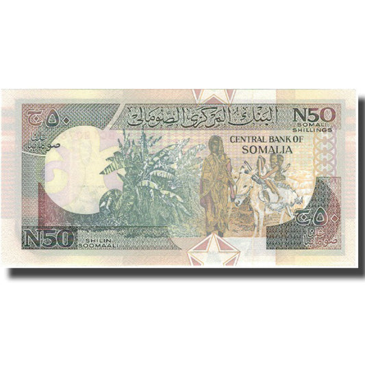 bankovka, 
  
  Somálsko, 
  
  50 N šilin = 50 N šilingov