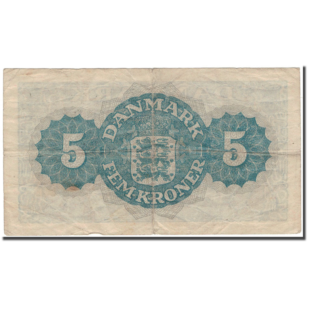 bankovka, 
  
  Dánsko, 
  
  5 korún