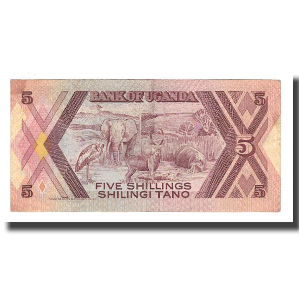 bankovka, 
  
  Uganda, 
  
  5 šilingov