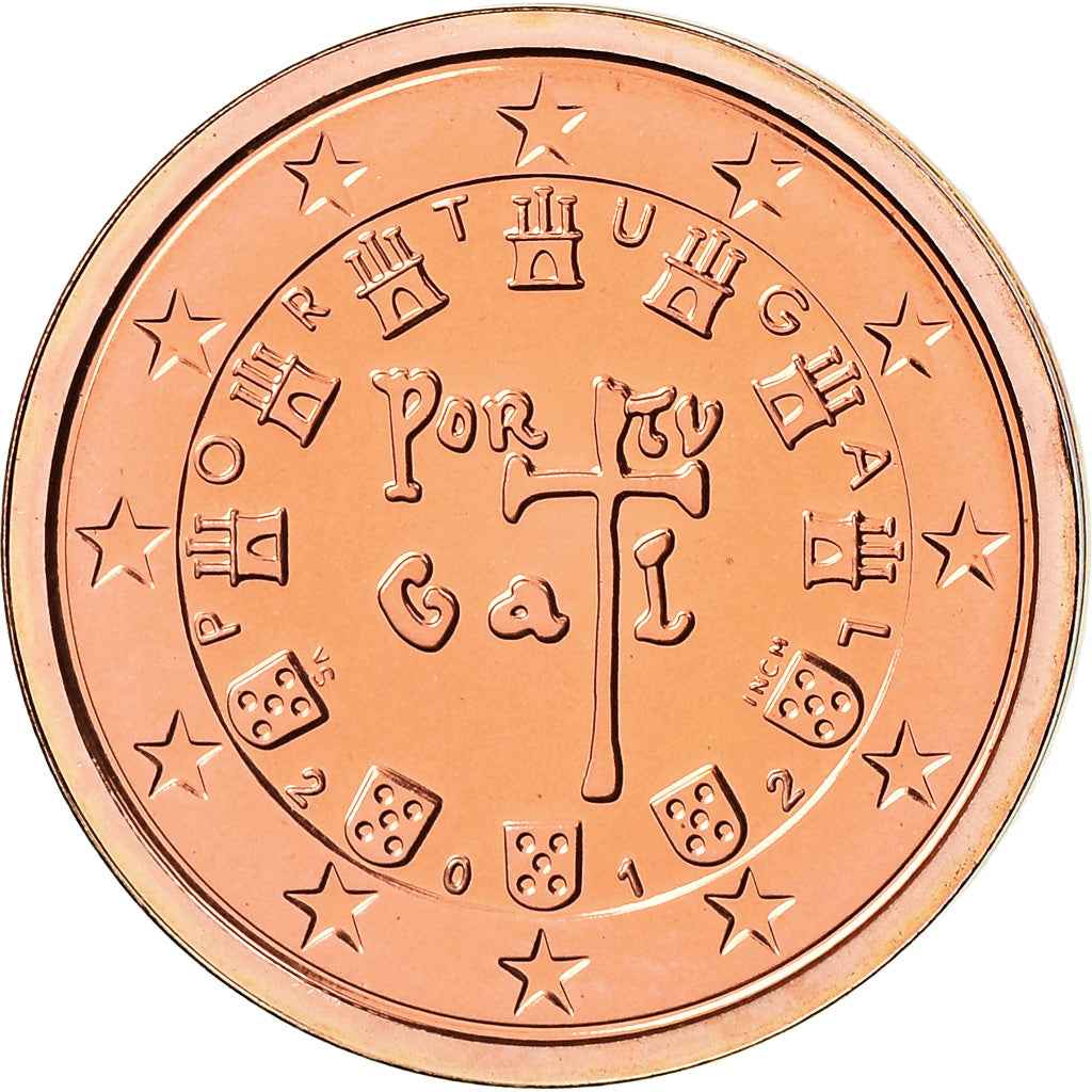 Portugalsko, 
  
  2 euro centy, 
  
  2012