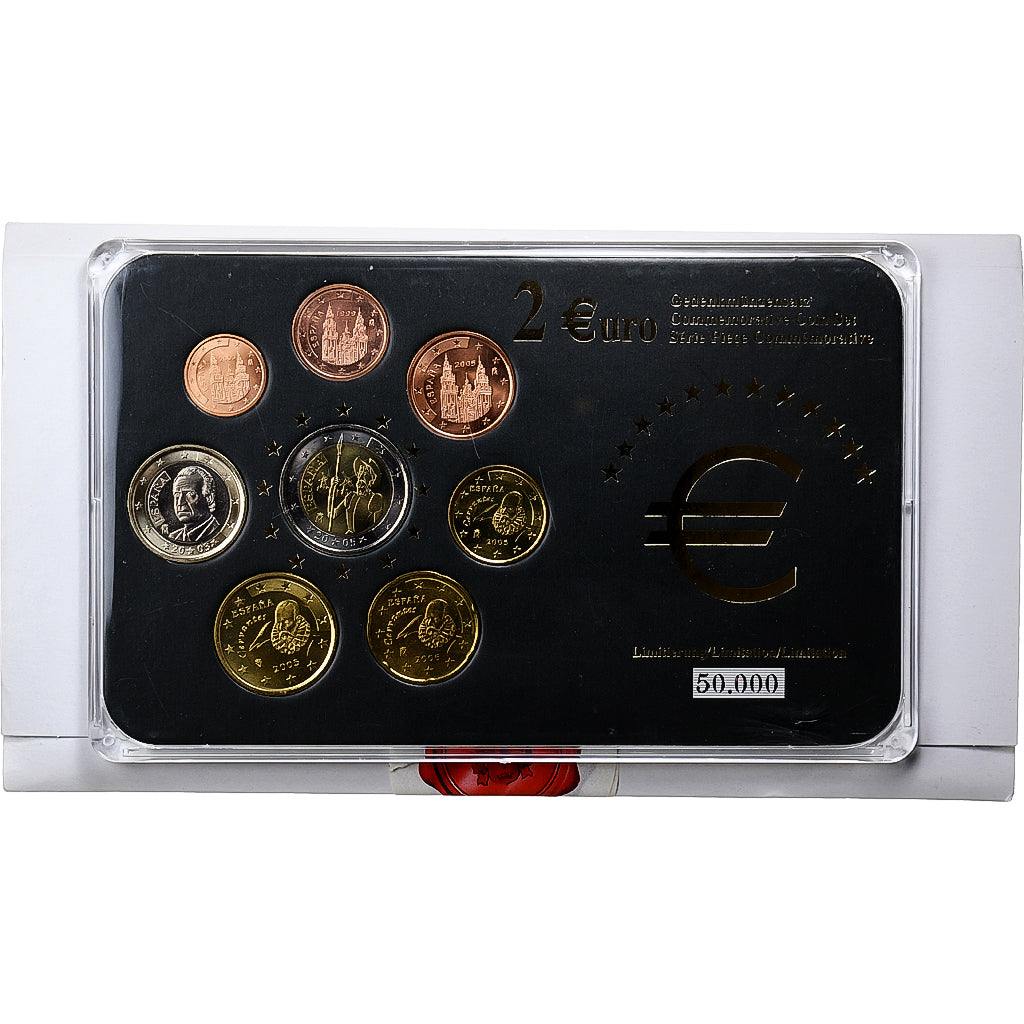 Španielsko, 
  
  Set 1 ct. - 2 eurá, 
  
  1999-2006