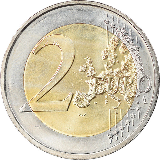 Slovensko, 
  
  2 eurá, 
  
  Drapeau européen