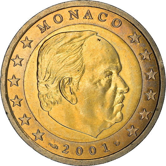 Monako, 
  
  2 eurá, 
  
  2001
