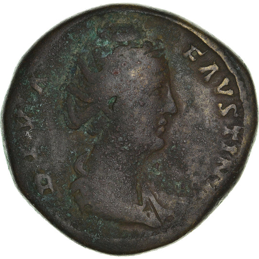 minca, 
  
  Faustína I. 
  
  Sestertius