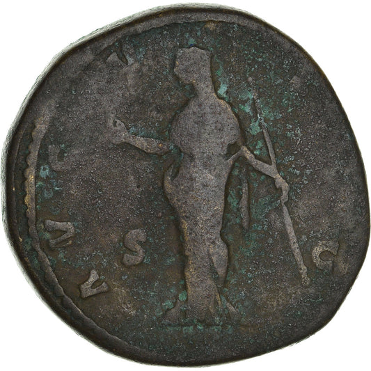 minca, 
  
  Faustína I. 
  
  Sestertius